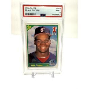 Frank Thomas Chicago White Sox 1990 Score #663 PSA 9 1st Round Pick RC